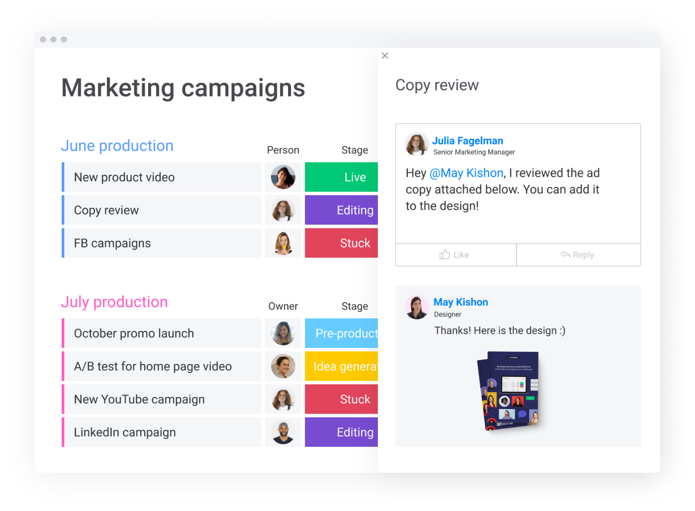 Monday.com Interface